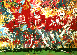 Alabama Handoff by LeRoy Neiman