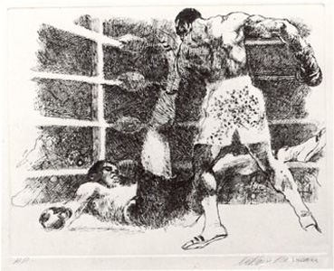 Ali-Frazier Suite (Ali Down) by LeRoy Neiman