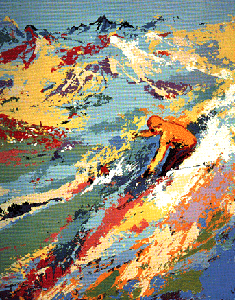Alpine Skiier by LeRoy Neiman