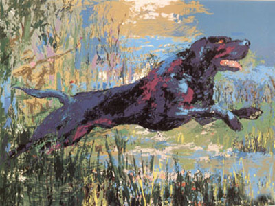 Black Labrador by LeRoy Neiman