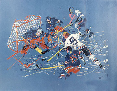 Blue Hockey by LeRoy Neiman