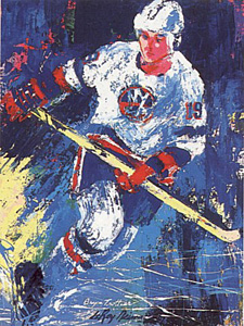 Bryan Trottier by LeRoy Neiman