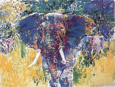 Bull Elephant by LeRoy Neiman