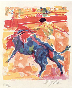 Bull Fight by LeRoy Neiman