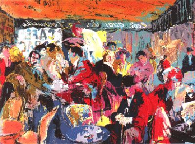 Cafe Rive Gauche by LeRoy Neiman