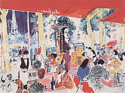 Chez Francis by LeRoy Neiman