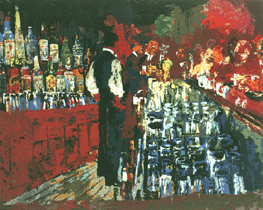 Chicago Key Club Bar by LeRoy Neiman