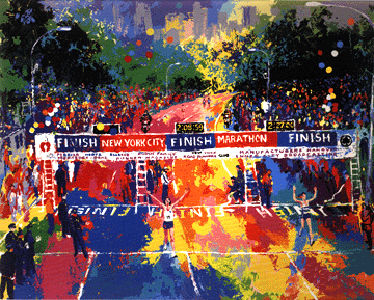 Classic Marathon Finish by LeRoy Neiman