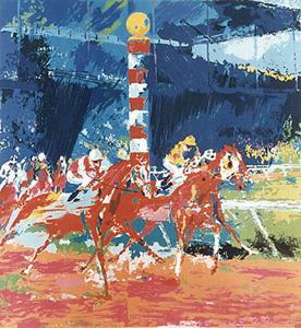 Clubhouse Turn by LeRoy Neiman