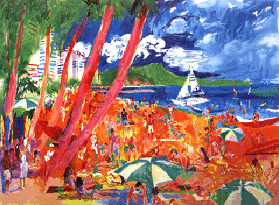 Diamond Head - Hawaii by LeRoy Neiman