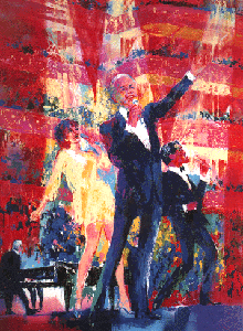 Frank, Liza and Sammy at Royal Albert Hall by LeRoy Neiman