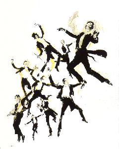 Fred Astaire by LeRoy Neiman