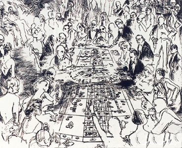 Eaux Fortes Suite (Black & White Game of Life II) by LeRoy Neiman