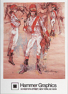 Girl Jockey by LeRoy Neiman