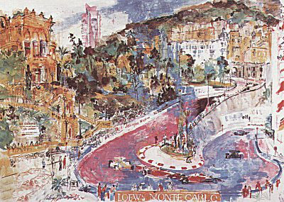 Grand Prix, Monte Carlo by LeRoy Neiman