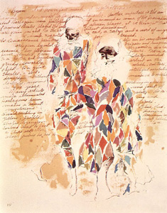Harlequin with Text by LeRoy Neiman