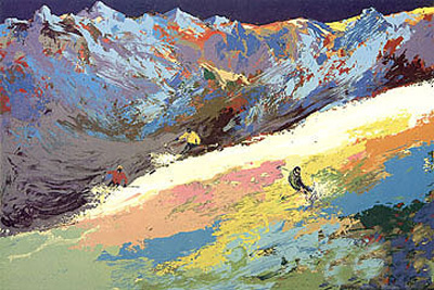 High Altitude Skiing by LeRoy Neiman