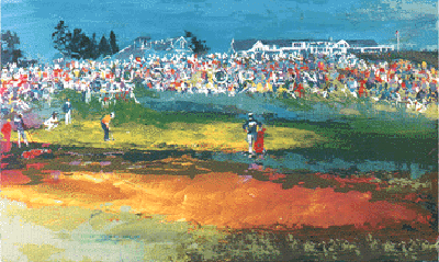Home Hole at Shinnecock by LeRoy Neiman