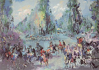 Hunt Rendezvous (Homage to Oudry) by LeRoy Neiman