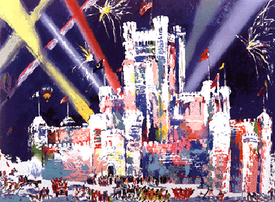 Ice Castle, St. Paul Winter Carnival by LeRoy Neiman