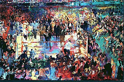 Introduction of the Champions at Madison Square Ga by LeRoy Neiman
