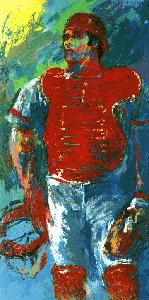 Johnny Bench, The Catcher by LeRoy Neiman