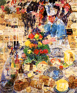 La Cuisine Francaise (Homage to Paul Bocuse) by LeRoy Neiman