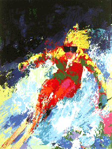 Lady Skier by LeRoy Neiman