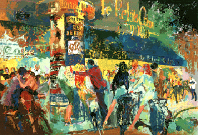 Left Bank Cafe by LeRoy Neiman