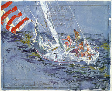 Nantucket Sailing by LeRoy Neiman