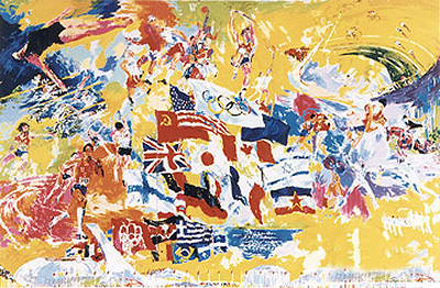 Neiman's Montreal Olympic, 1976 by LeRoy Neiman