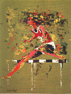 Olympic Hurdler by LeRoy Neiman