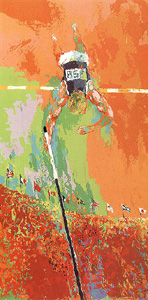 Olympic Pole Vaulting by LeRoy Neiman