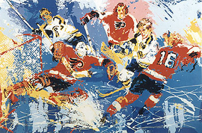 Philadelphia Flyers (Boston Bruins) by LeRoy Neiman