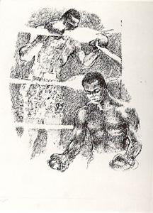 Pre-Fight Prayers by LeRoy Neiman