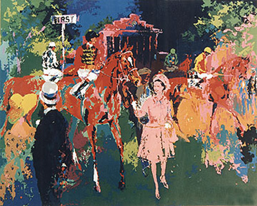 Queen at Ascot by LeRoy Neiman