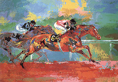 Race of the Year (Affirmed and Spectacular Bi by LeRoy Neiman