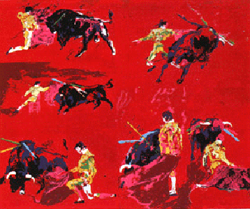 Red Corrida by LeRoy Neiman