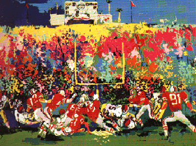 Rosebowl (USC and Ohio State) by LeRoy Neiman