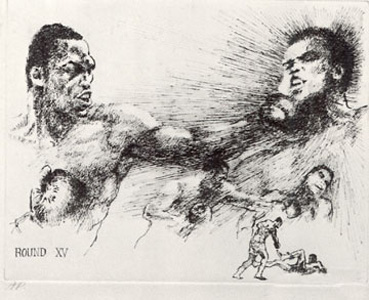 Ali-Frazier Suite (Round 15) by LeRoy Neiman