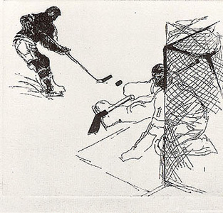 Hockey Folio (Save) by LeRoy Neiman