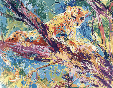 Serengetti Leopard by LeRoy Neiman