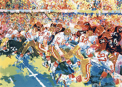 Silverdome Superbowl by LeRoy Neiman