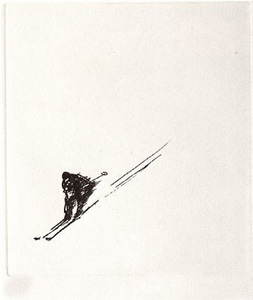 Single Skier by LeRoy Neiman