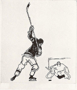 Hockey Folio (Slapshot) by LeRoy Neiman