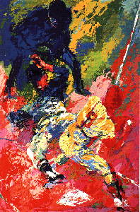 Sliding Home by LeRoy Neiman