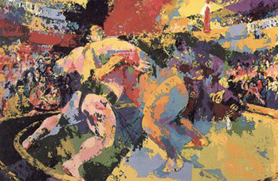 Sumo Wrestlers by LeRoy Neiman