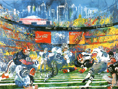 Superbowl XXVIII, Georgia Dome by LeRoy Neiman