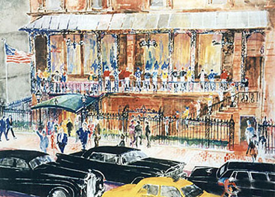 The 21 Club by LeRoy Neiman