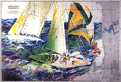 The America's Cup - Australia by LeRoy Neiman
